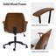 Luis 62.8cm W Modern Polyester Swivel Office Chair-1364463260