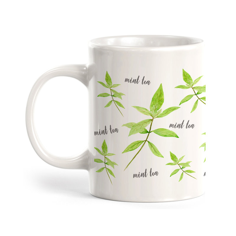 Tasse à café 11 oz Mint, Céramique, Ensemble de verres à lait