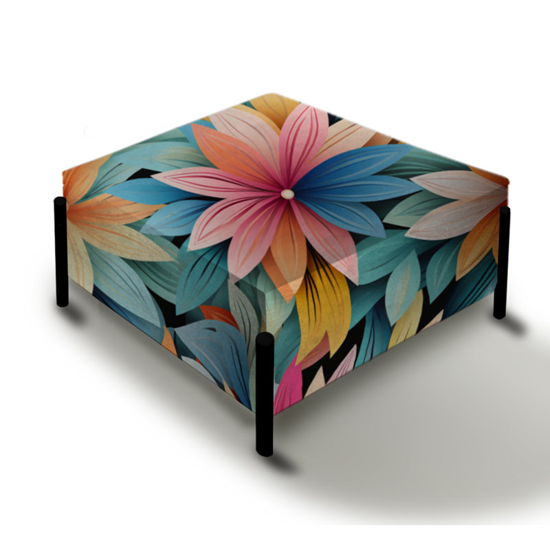 Multicolore motif mandala bohème multicolore à motif floral bohème