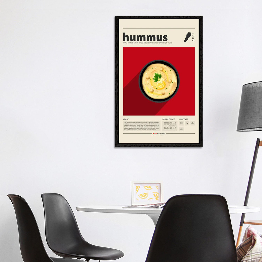 Hummus von GastroWorld - Galerie-umwickelte Leinwand Giclée auf Leinwand