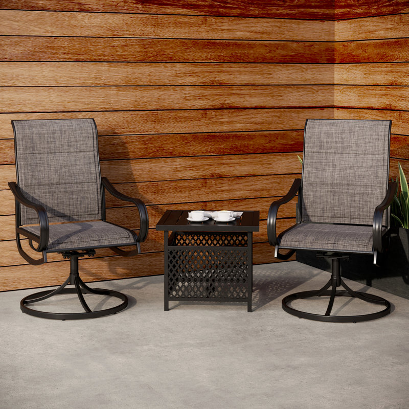 Alyah 2 - Person Patio Dining Set with Square Table
