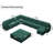 Wylodene 169.4" W Oversize Velvet Upholstered Modular Sectional Sofa Set U Shaped Couch with Storage-86607707