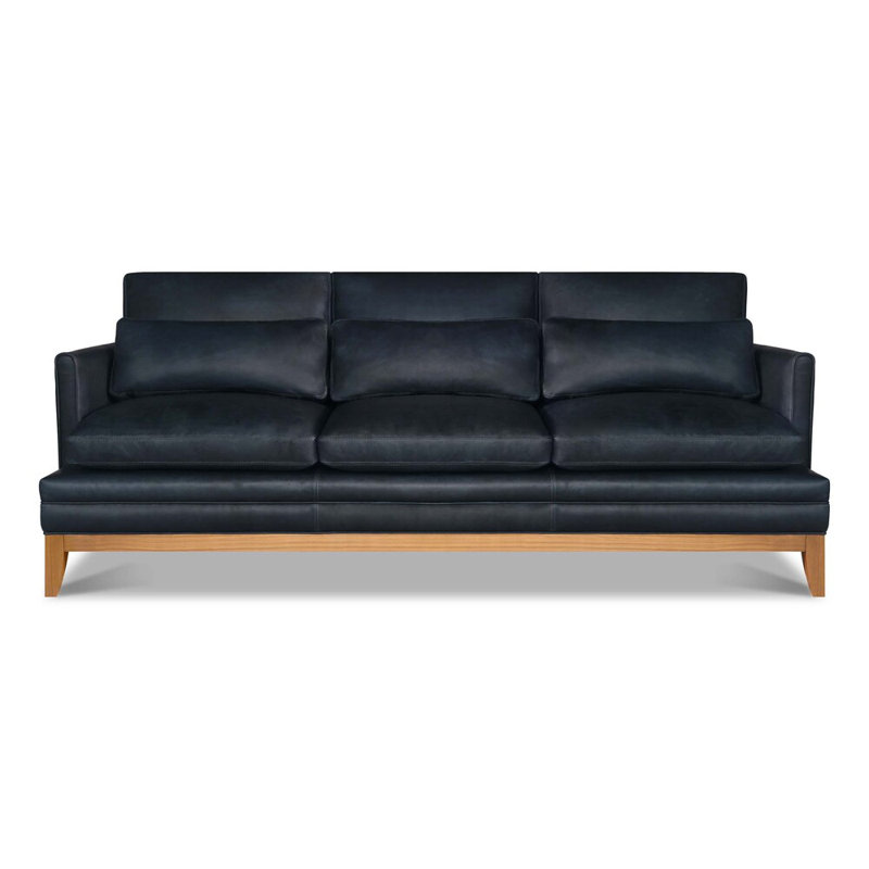 Aventador Leather Sofa, Ash Honey, Sahara (El Capitan)