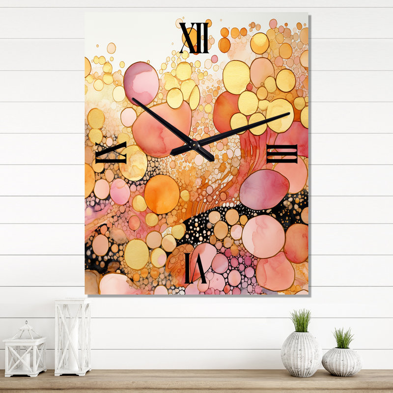 Horloge murale rétro vintage Escape To Serenity, H 32 po x l 24 po x P 1 po