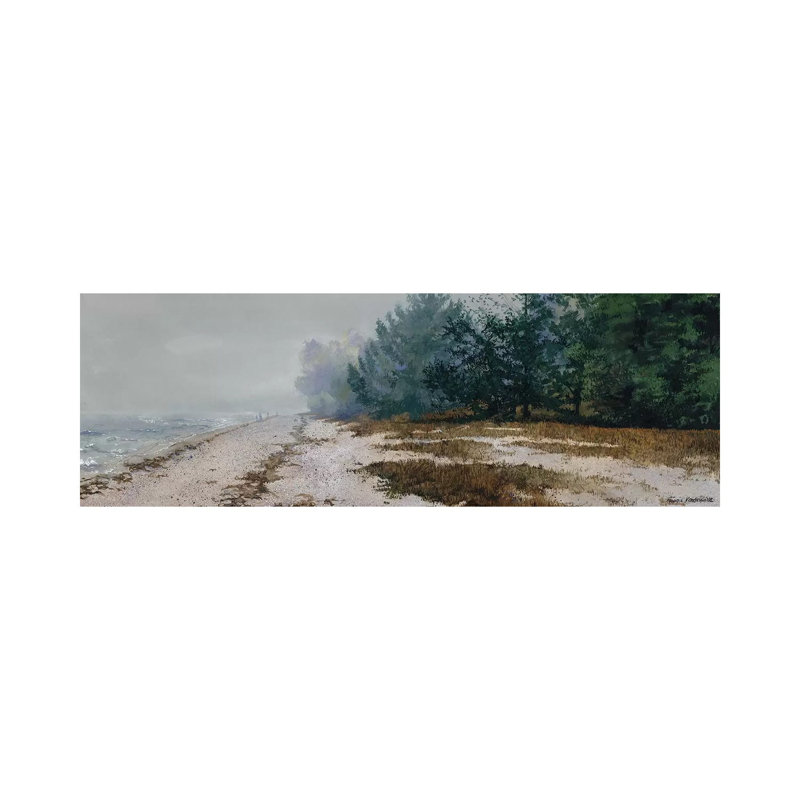 Morning Fog by Maggie Vandewalle - No Frame Panoramic Painting on Canvas, 152.4 cm H x 50.8 cm W x 1.91 cm D