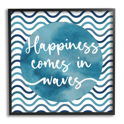 «Happiness Comes In Waves», estampe numérique par Linda Birtel
