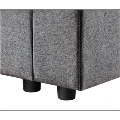 119" Linen 4-Seater Sofa With Pockets