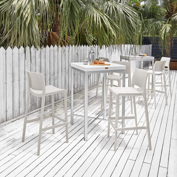 Latitude Run® Sensilla Stackable Low Back Bar Stool & Reviews | Wayfair