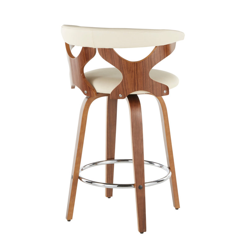 Contemporary Counter Stool, Brun