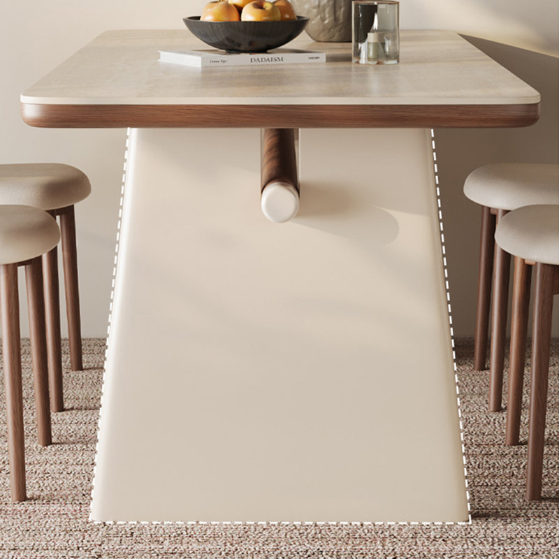 French-style cream-coloured solid wood atble set, 29.52"H x 55.11"L x 31.49"W