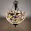 Luminaire suspendu Spires Tiffany vitrail pie oiseau prune Bossom inclus l 16 po x P 16 po x H 60 po