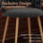 Upholstered Counter Stool With Metal Frame-1067264613-1067264615