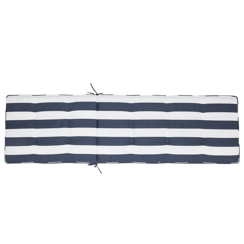 Cesana Garden Seat/Back Cushion, Navy Blue/White