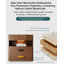 Modern Smart Lock Solid Wood Cedar Wood Three Draw Nightstand