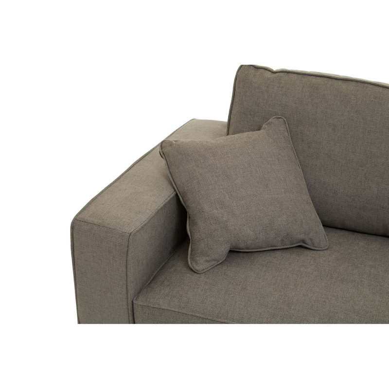 Grace-Olivia Cotton Blend Sofa, Grey, 3