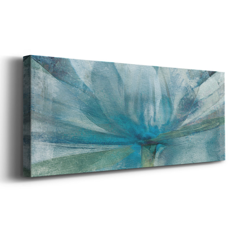 Éveil bleu sur toile, H 20 po x l 50 po x P 1,5 po