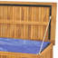 Rosalind Wheeler Croyl 150cm W 270L Water Resistant Teak Solid Wood Deck Box in Brown