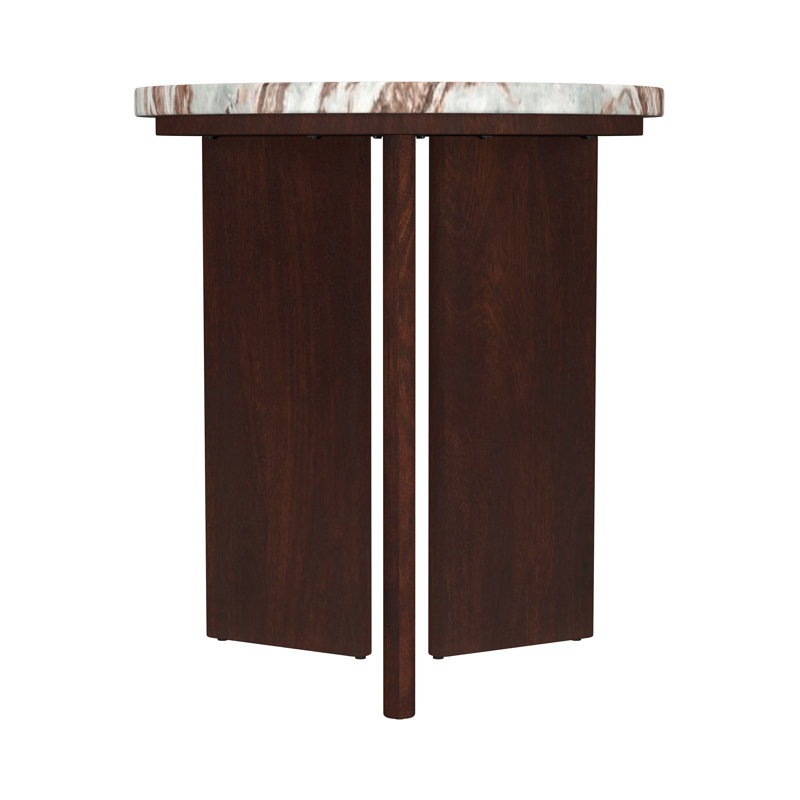 Table de bout transitionnelle 18,4 po, brun