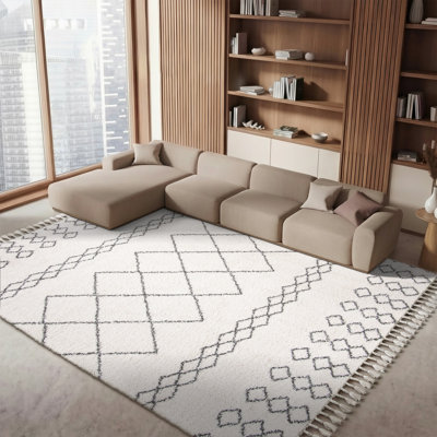 Tapis ivoire / gris Imraan