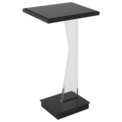Angle Glass End Table