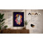 Astronaut Among Blooms Modern - Framed Print-2084893566-2084893565