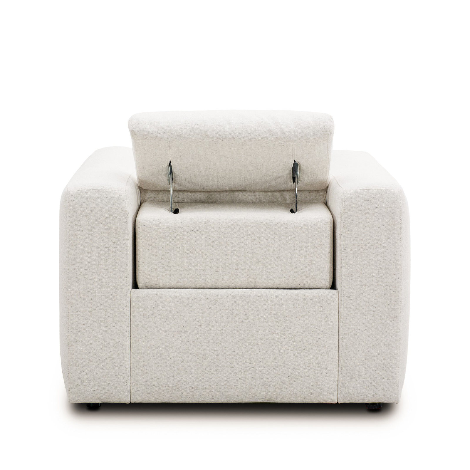 Amed Upholstered Recliner, Crypton Nomad Snow