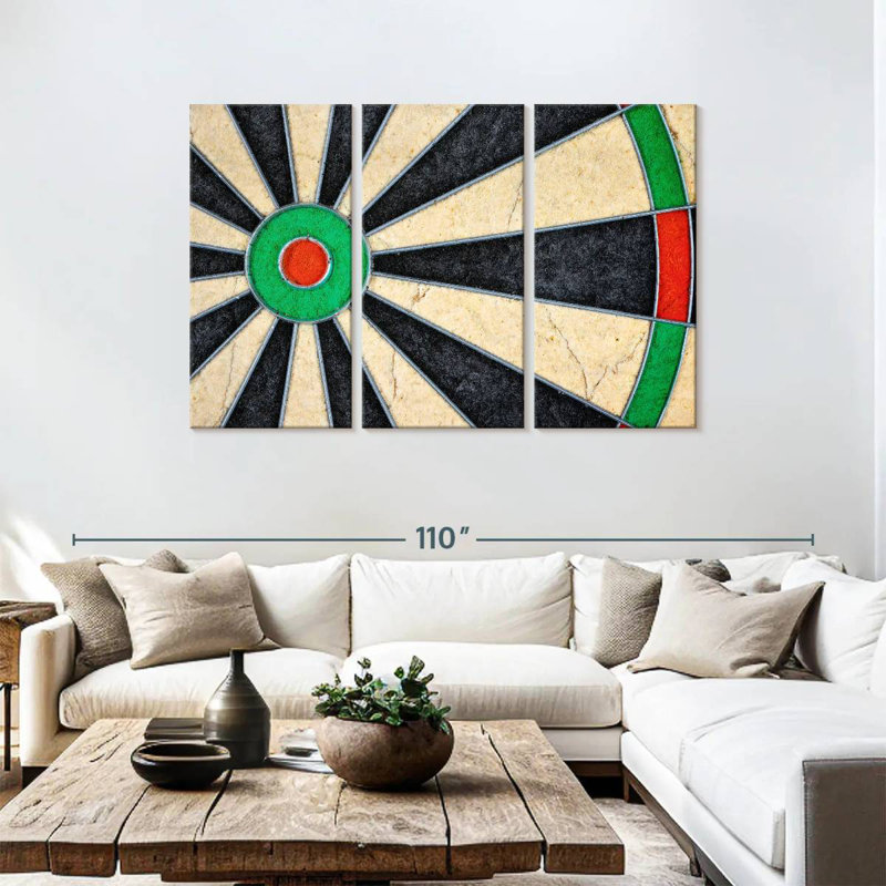 Senne Rustic Dartboard, 48" H x 74" W