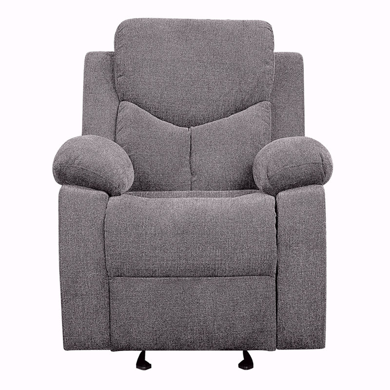 Fauteuil inclinable et oscillant avec accoudoirs coussinés