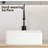 Rectangular Vessel Sink, 15" X 15", White Porcelain Ceramic, Striped Design, High - Quality And Easy To Install, Modern Bathroom Look 15X15 Inches, Compatible With Various Faucets, Stain