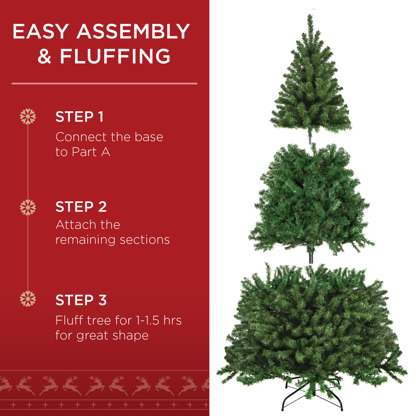 Cashmere Flocked Pre-Lit Spruce Christmas Tree, 9ft