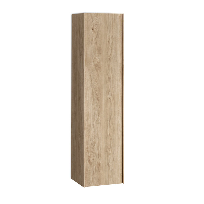 Palma Wall Mounted Bathroom Cabinet, Natural Oak