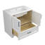 Ensemble de meuble-lavabo autoportant classique en bois massif avec lavabo 36 po-99820187