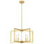 Lustre style lanterne carrée / rectangulaire à 5 lumières de style bougie or-1425809056-1437595157