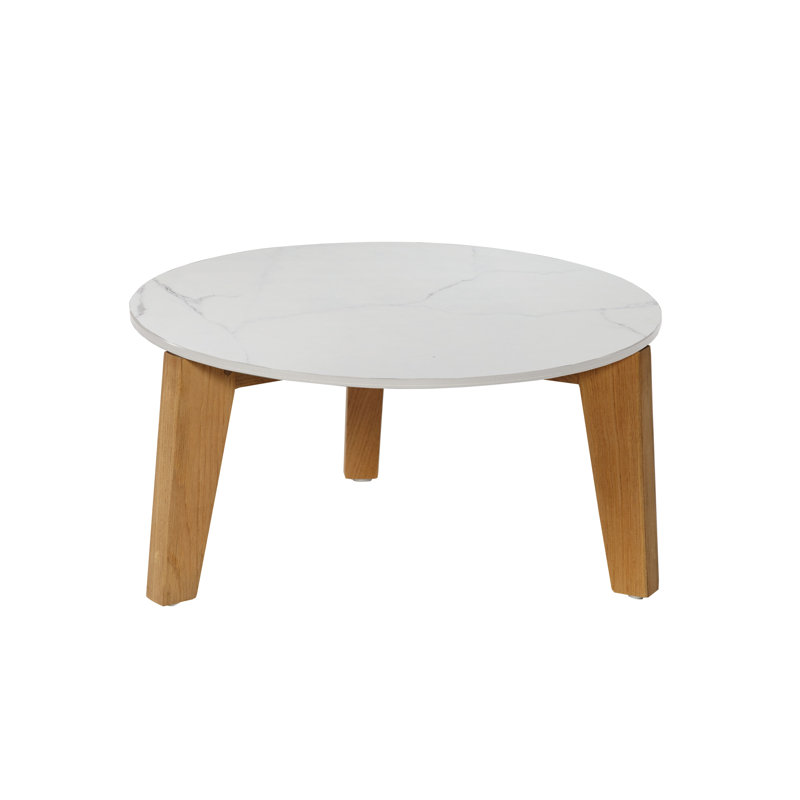 Attol Coffee Table, 9.75" H x 20.56" L x 20.56" W, White