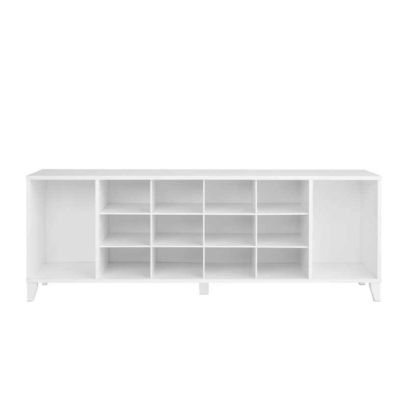 Entryway 14 Pair Shoe Storage Bench