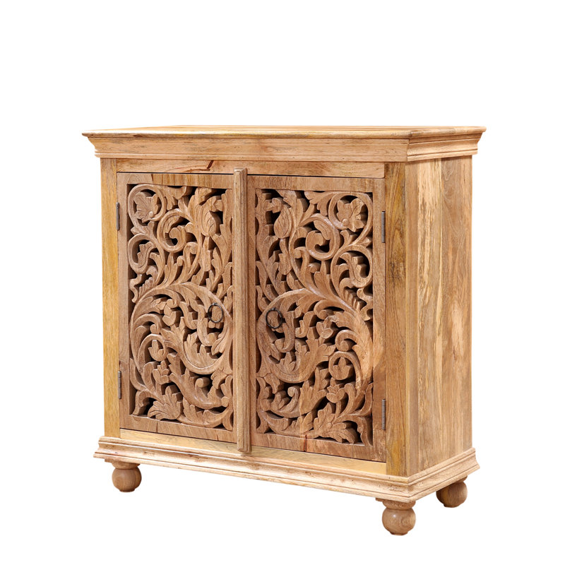 90cm Solid Wood Sideboard