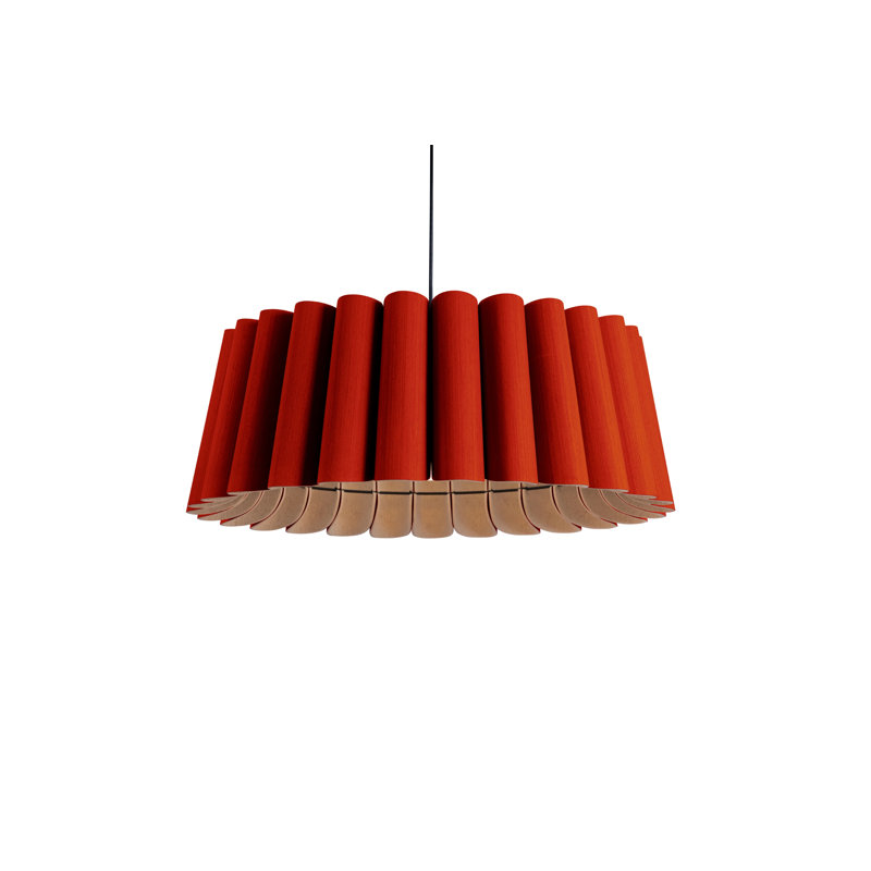 Luminaire suspendu Renata, Rouge