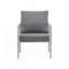 Chaise longue d'extérieur en aluminium avec corde élégante