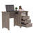 Jacksonville Computer Desk with Drawers and Storage Shelf, Modern Home Office Desk-902238453