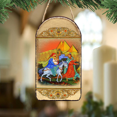 5'' Handmade Wood Shatterproof Photo Ornament