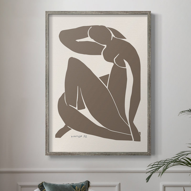 Matisse CCX III, reproduction encadrée - bois massif, Vintage Silver, H 21 po x l 17 po