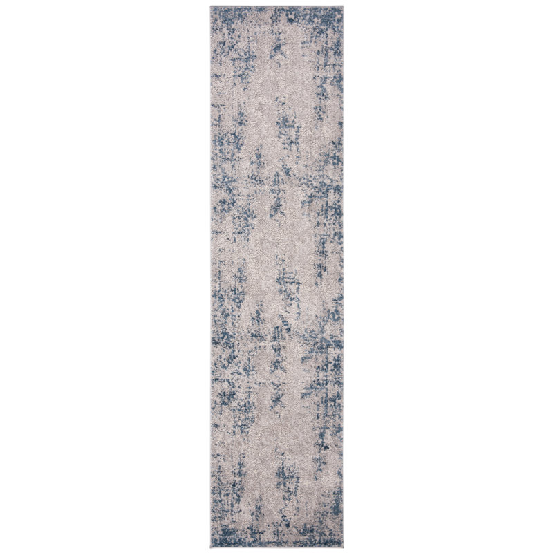 Tapis abstrait Keyra Performance, Tapis de couloir 2 pi x 8 pi