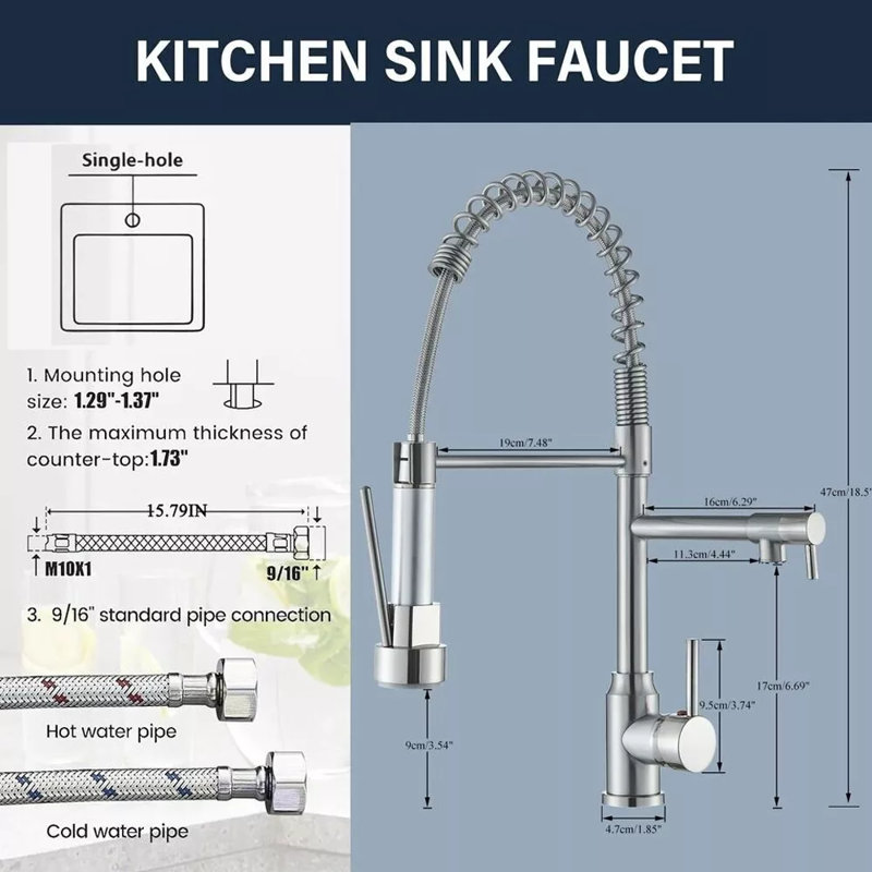 Belfry Kitchen Donnelle Pull Down Kitchen Faucet