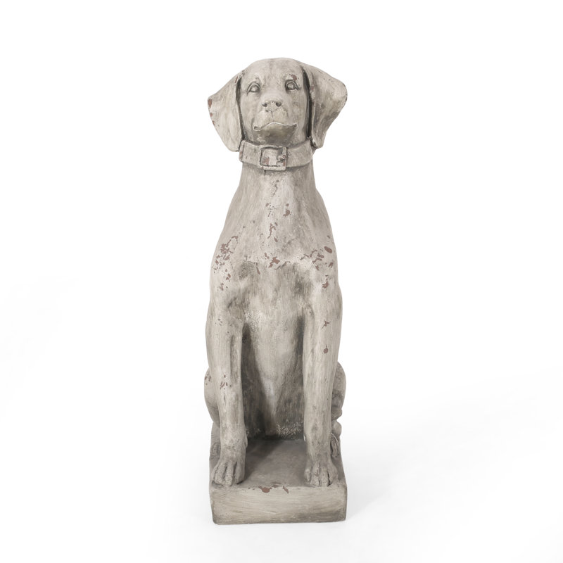 Statue de jardin d'extérieur pour chien