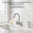 Double Handle High-Arc Centerset Bathroom Faucet(Set of 2)-128613751