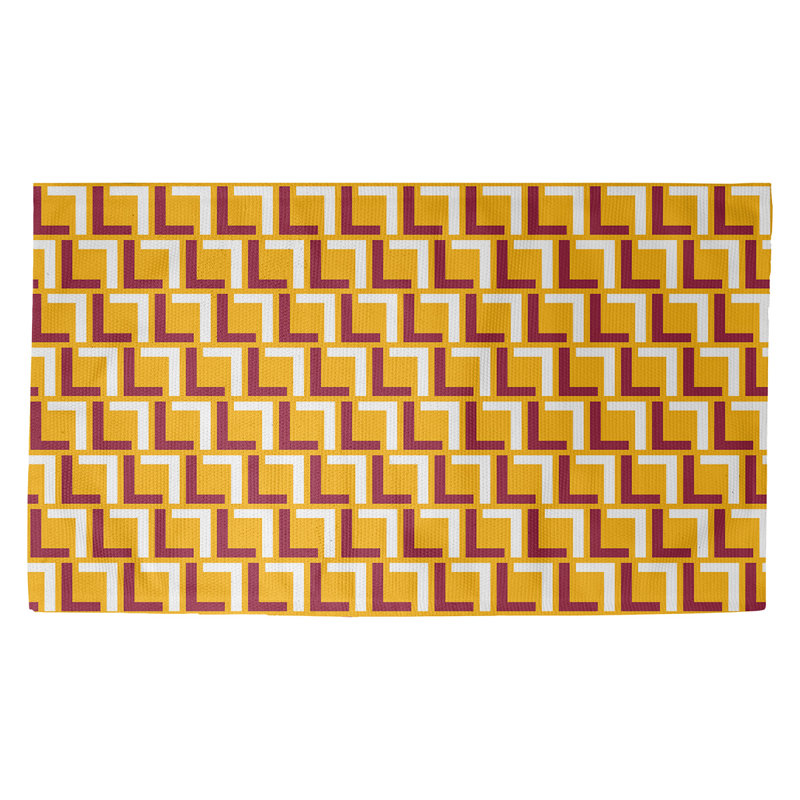 Geometric Indoor Rug, Rectangle 2' x 3'