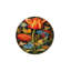 Tapis décoratif orange à motif de feuilles orange-1012010844
