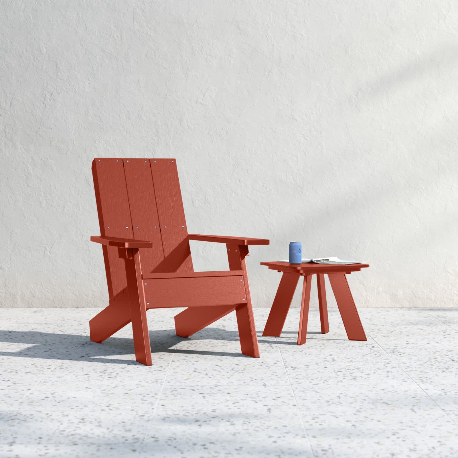 Byrnes Adirondack Chair, Red