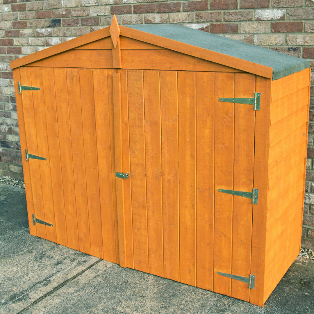 Bike Store 7 Ft. W x 3 Ft. D Overlap Bike Shed