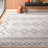 Maeghan Ezri Diamond Indoor/Outdoor Area Rug for Living Room Patio Deck Front Porch Kitchen, Ivory/Dark Grey-542803175